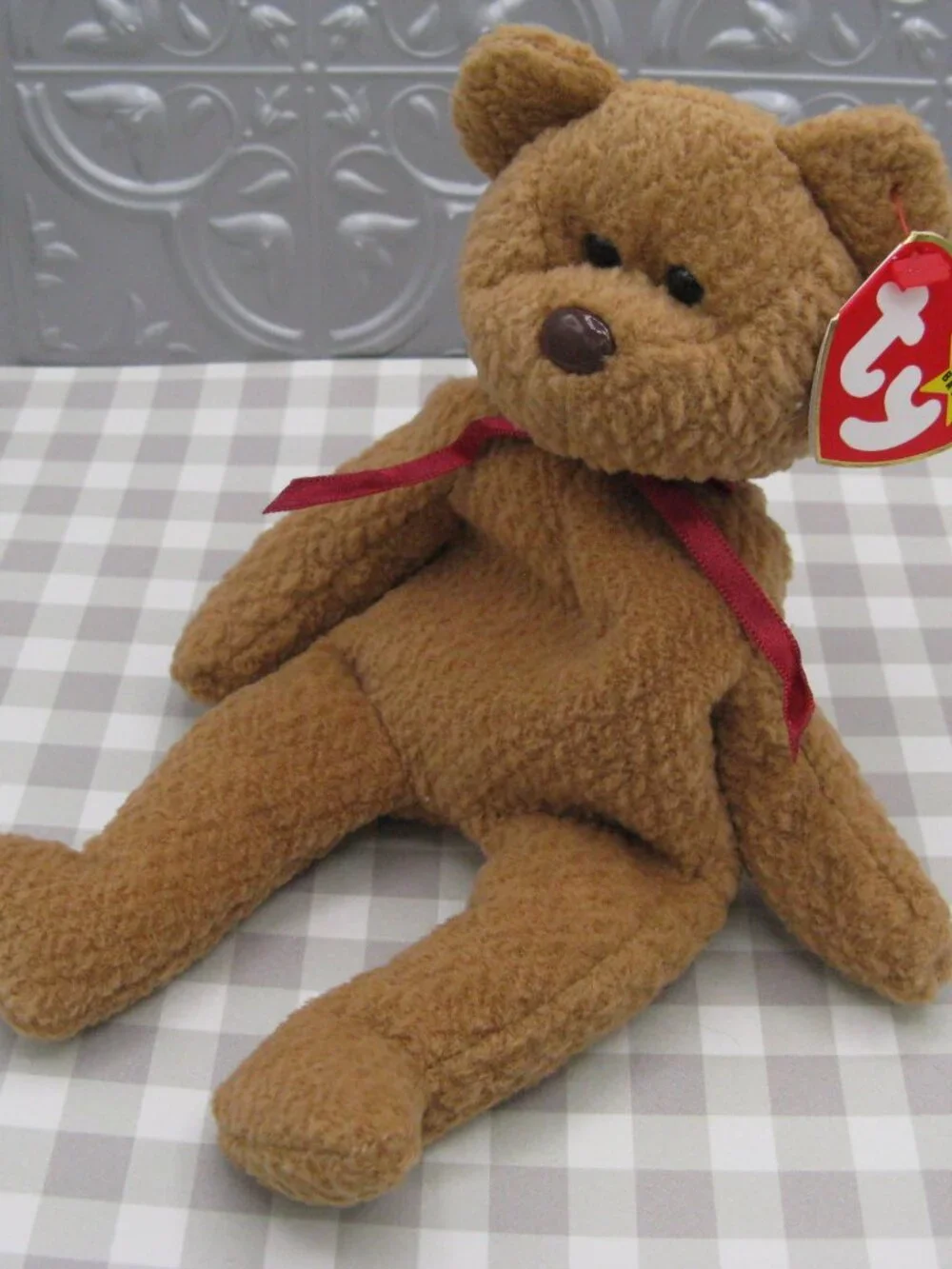 Beanie Baby Lot 5 Vintage Bears Princess Glory BB Bear Curly Mistletoe